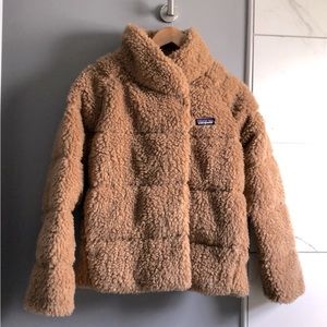 Patagonia High Pile Recycled Fleece Down Jacket Winter Coat